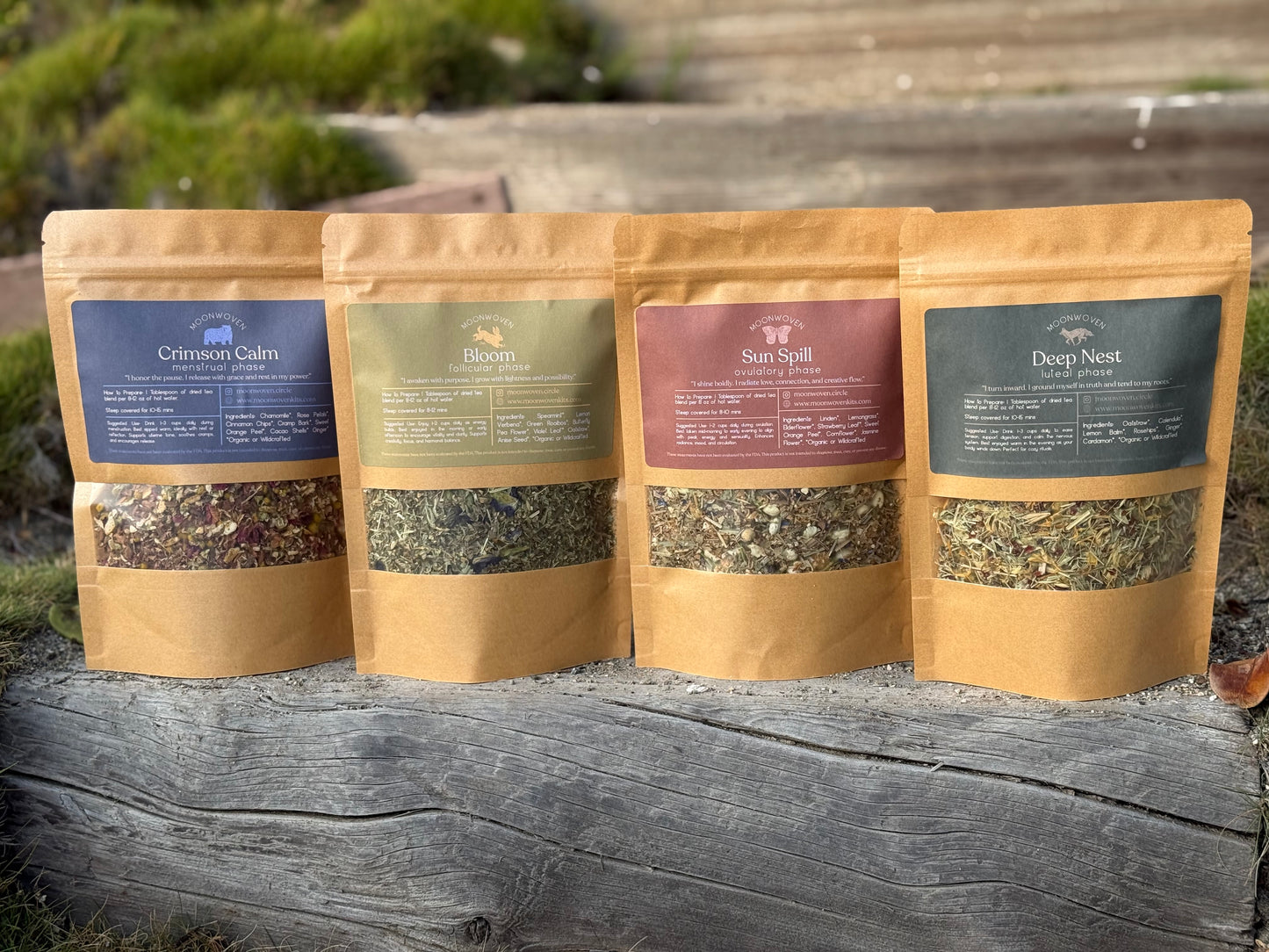 Moonwoven Cycle Kit - A Herbal Ritual for All Four Phases