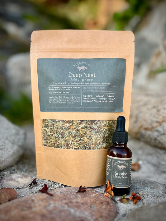 Herbal Tea & Tincture Bundle - Luteal Phase Support