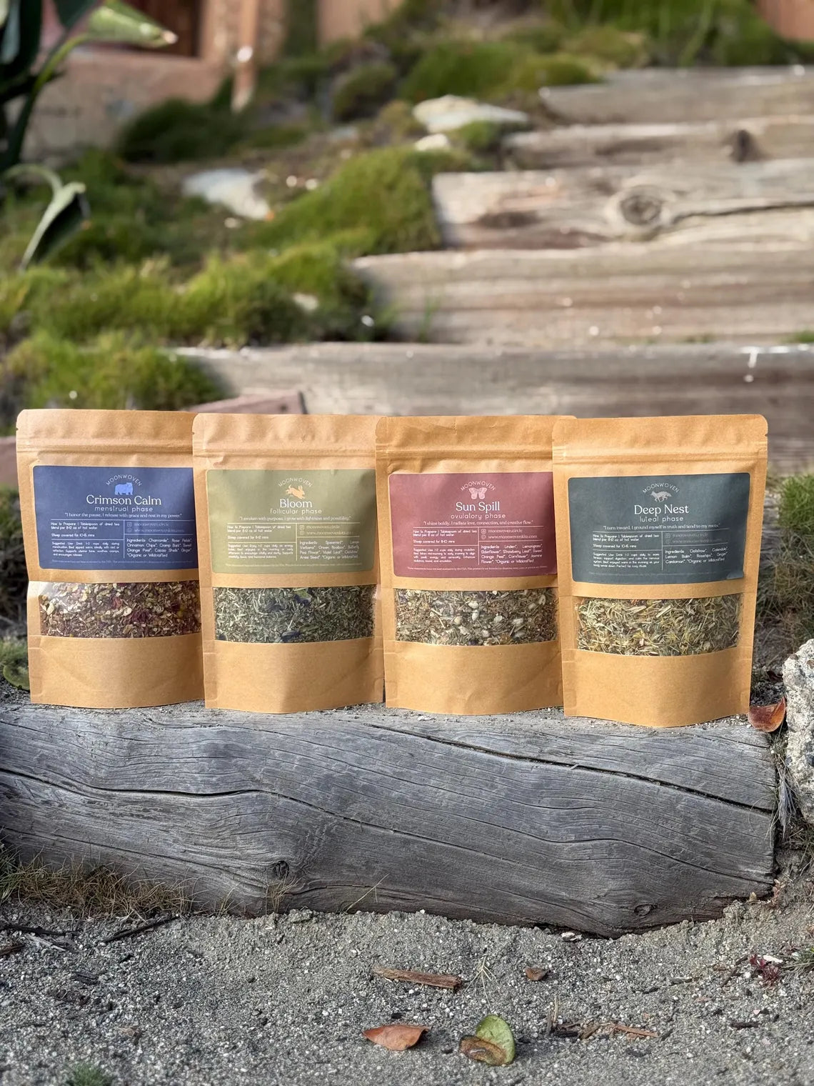 Herbal Cycle Syncing Teas - Menstrual, Follicular, Ovulatory, Luteal Support