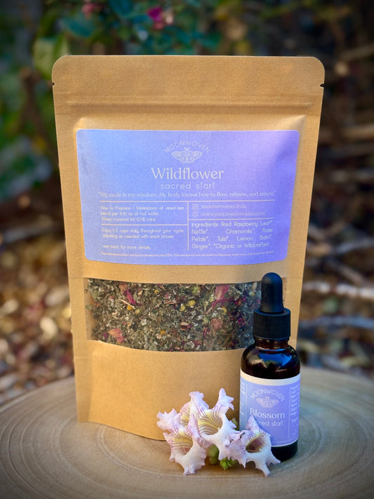 Herbal Tea & 2oz. Tincture Bundle - Sacred Start Support/Intro kit