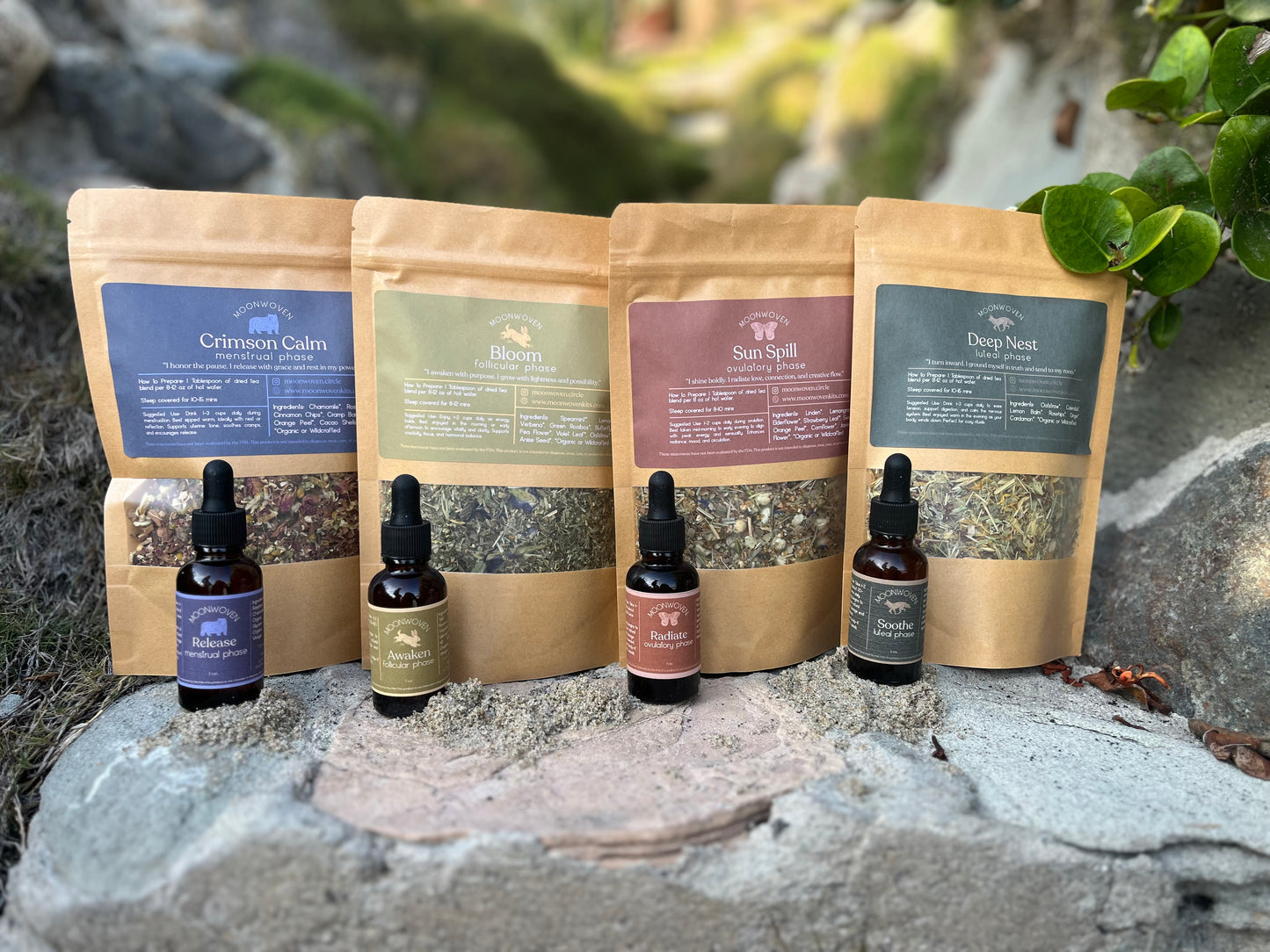 Moonwoven Cycle Kit - A Herbal Ritual for All Four Phases