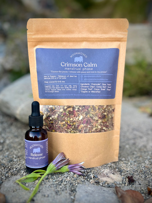 Herbal Tea & Tincture Bundle - Menstrual Phase Support