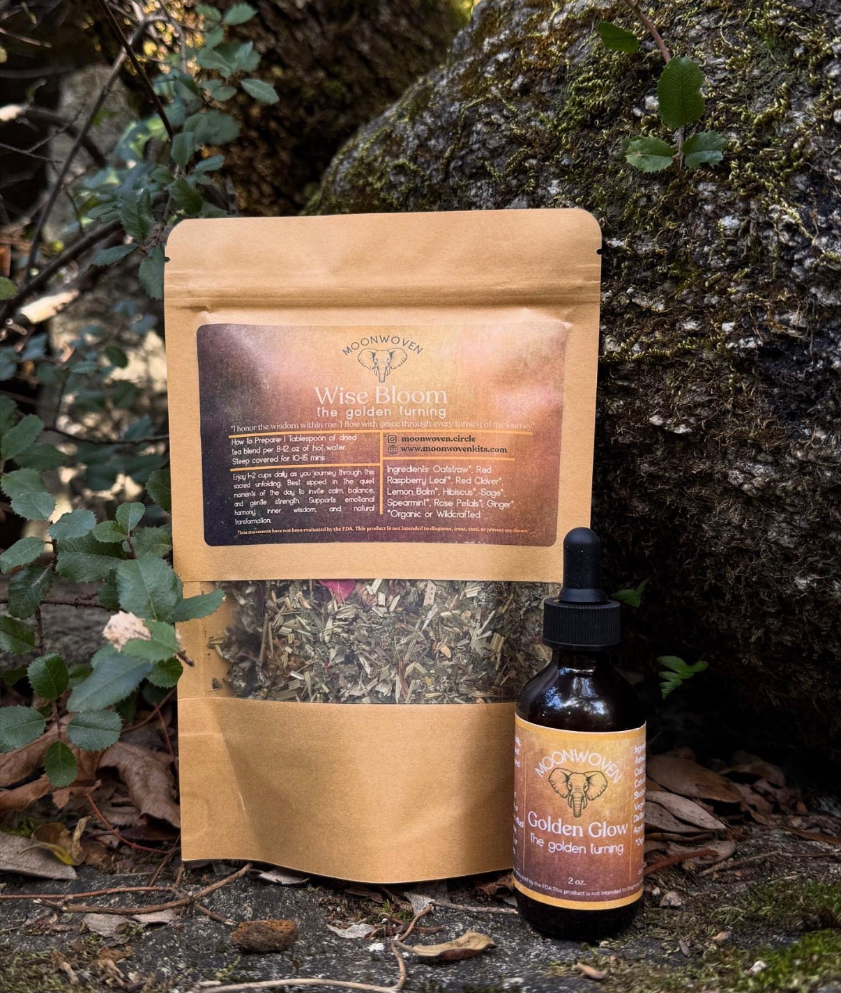 Menopause Support Bundle (Wise Bloom Tea + Golden Glow Tincture)
